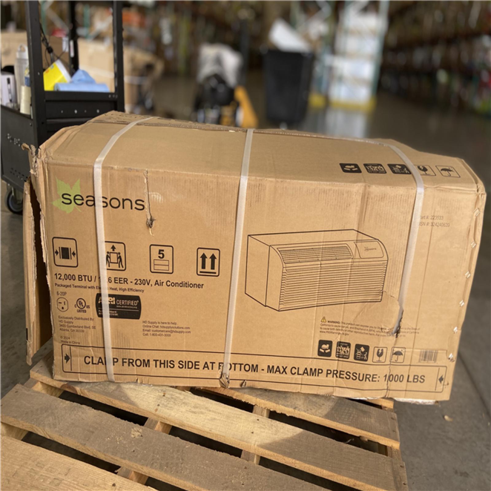 DALLAS LOCATION - Seasons 12000 BTU 230/208 V 20-Amp Electric Heat/Cool