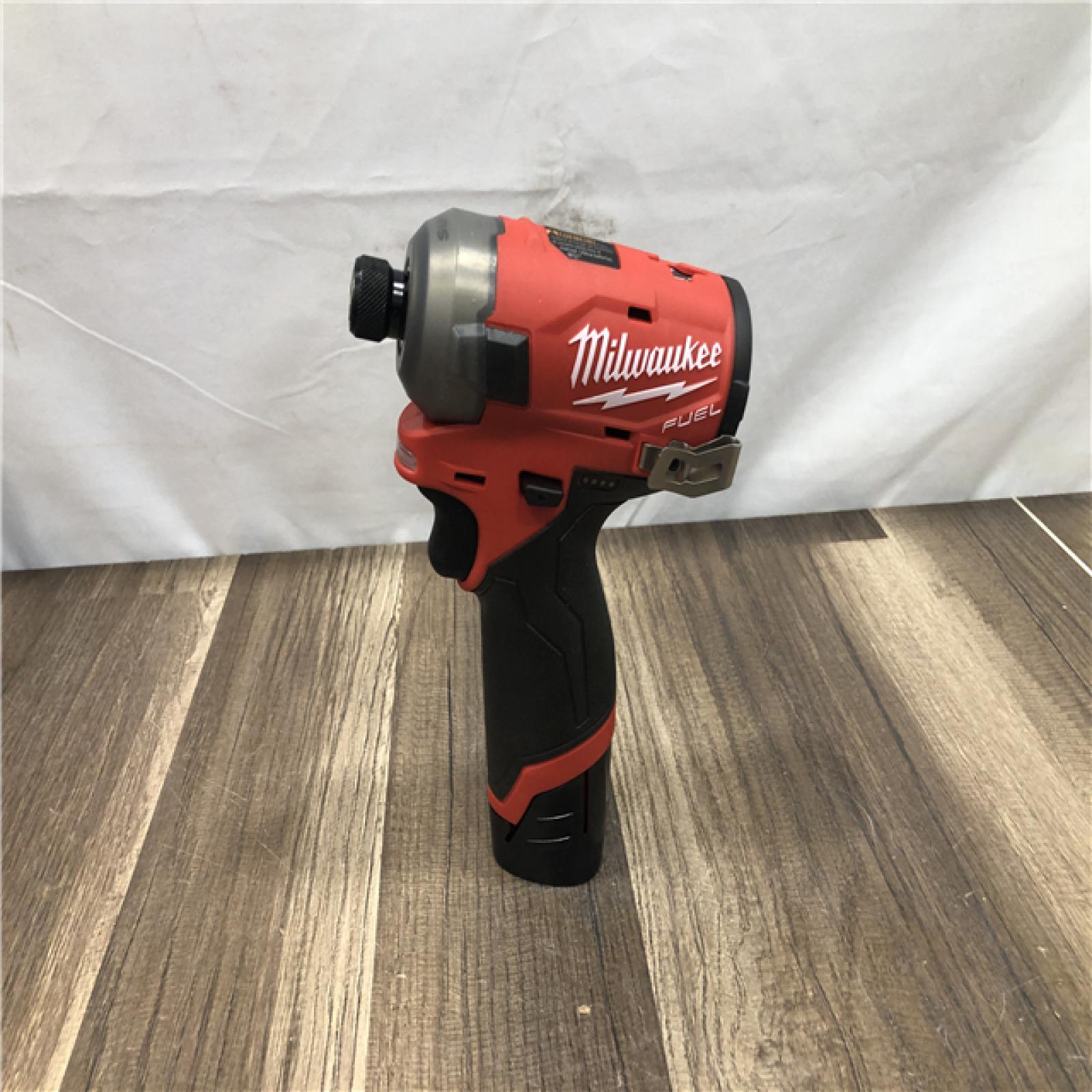 AS-IS Milwaukee FUEL SURGE 12V Lithium-Ion Brushless Cordless 1/4 in. Hex Impact Driver Compact Kit