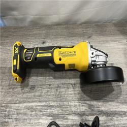 AS-IS DEWALT 20V MAX XR Cordless Brushless 4.5 in. Slide Switch Small Angle Grinder with Kickback Brake (Tool Only)