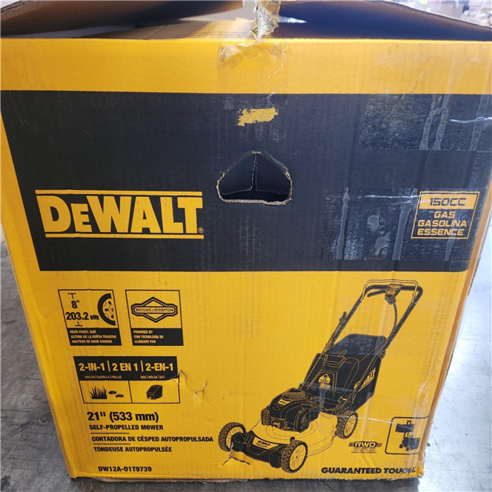 Phoenix DEWALT 21 in. 150cc Briggs and Stratton 625ex Engine Rear Wheel Drive 2-in-1 Gas Self Propelled Walk Behind Lawn Mower