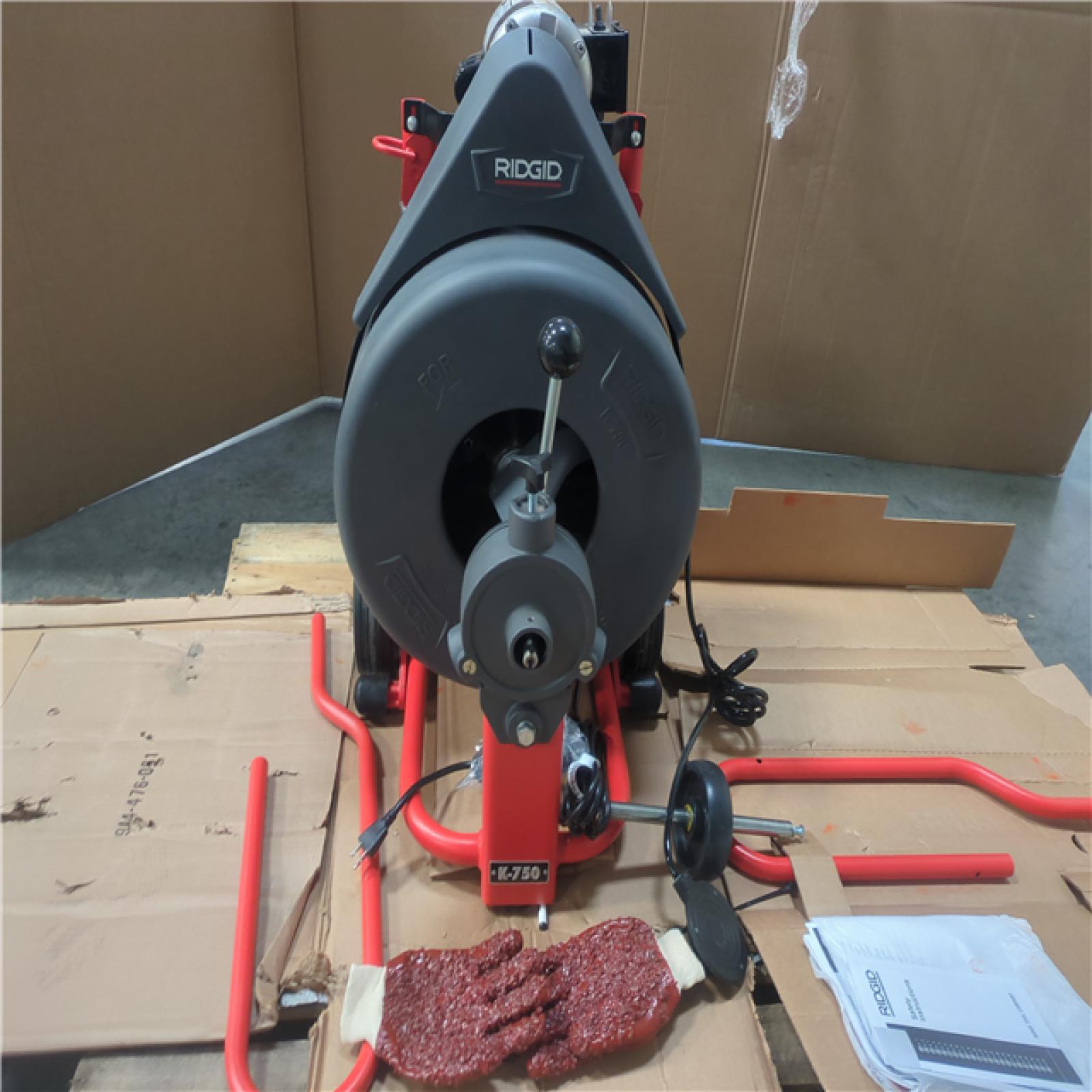 California AS-IS Ridgid K-750 Drain Cleaning Machine