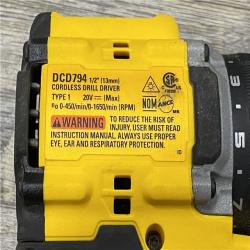 AS-IS DEWALT Atomic 20V Lithium-Ion Cordless Compact 1/2 in. Drill/Driver Kit