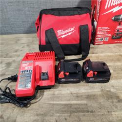 HOUSTON LOCATION - AS-IS Milwaukee 18V Cordless Brushed 2-Tool Drill/Driver and Impact Driver Kit