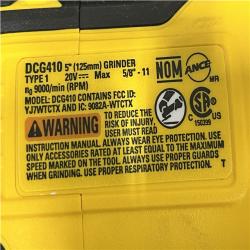 AS-IS DEWALT 20V MAX Lithium-Ion Cordless 4-1/2 in. - 5 in. Angle Grinder Kit