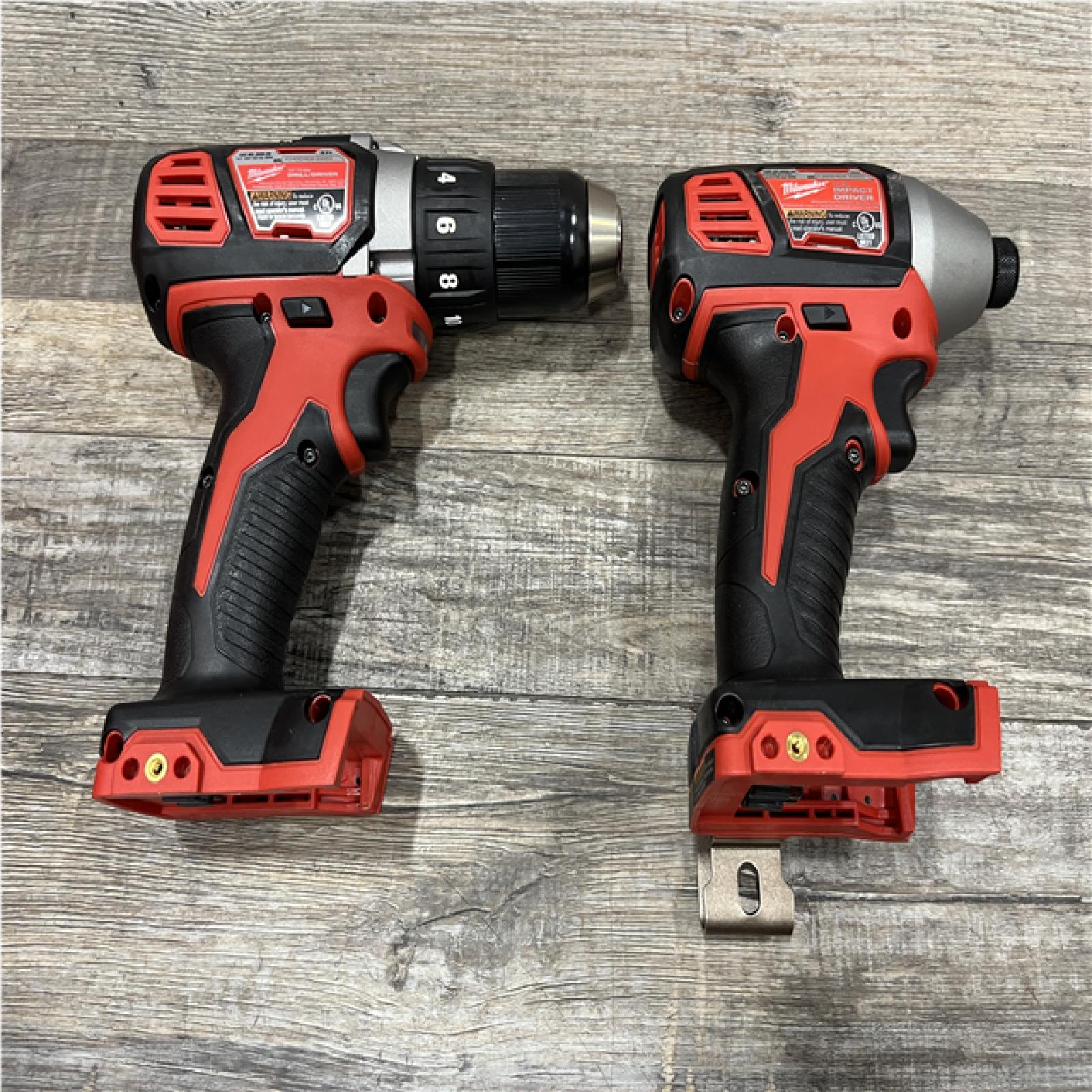 AS-IS Milwaukee 18V Lithium-Ion Cordless Drill Driver/Impact Driver Combo Kit