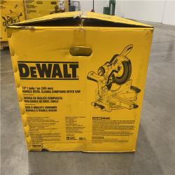 As-Is- DEWALT 15 Amp Corded 12 in. Double Bevel Sliding Compound Miter Saw