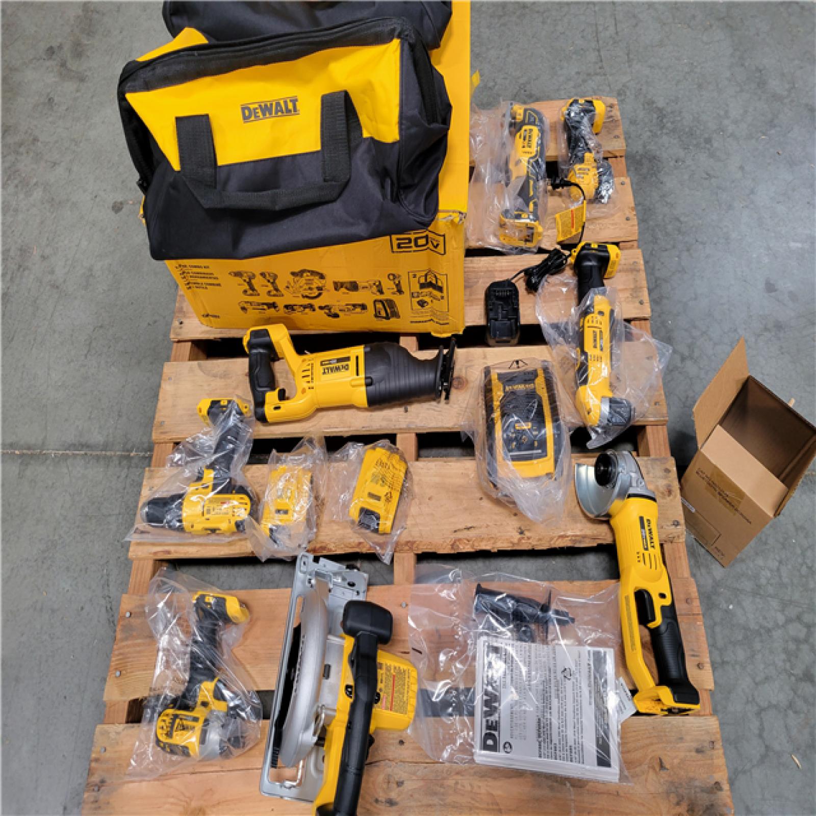 CALIFORNIA AS-IS DEWALT 9 TOOL COMBO KIT