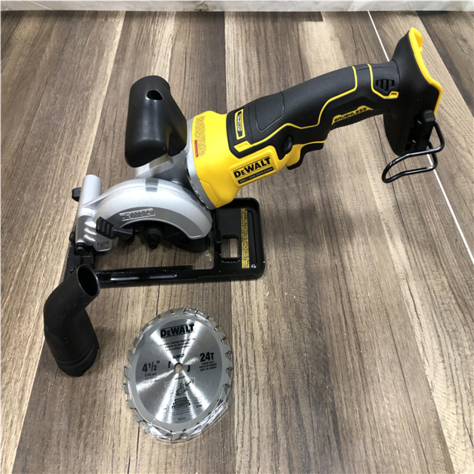 AS-IS DEWALT ATOMIC 20V MAX Cordless Brushless 4-1/2 in. Circular Saw (Tool Only)