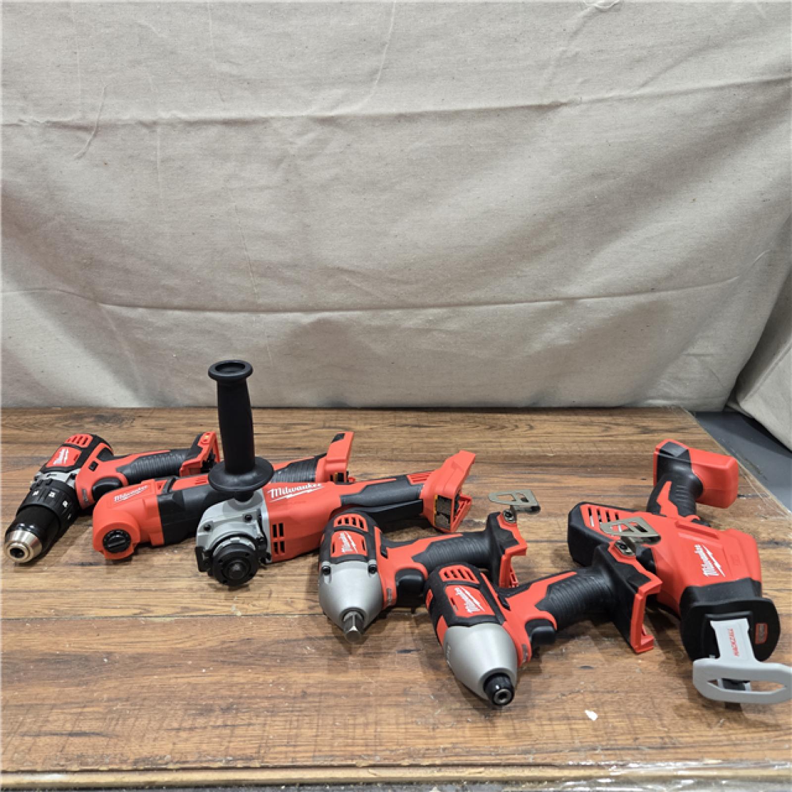 AS-IS Milwaukee 18V Lithium-Ion Cordless Combo Kit (8-Tool) with (3) Batteries, Charger and (2) Tool Bags
