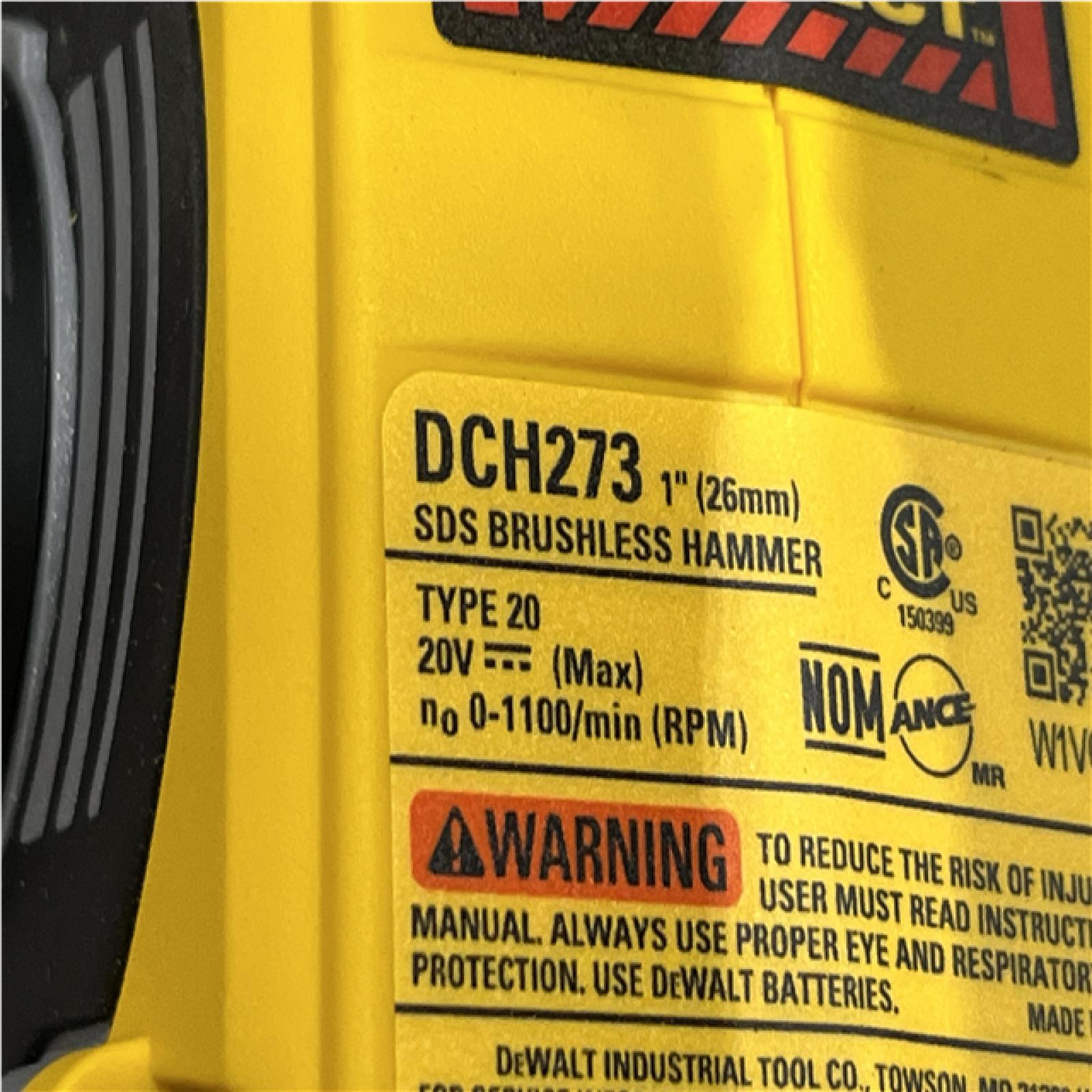 AS-IS DEWALT 20V MAX XR Cordless Brushless 1 in. SDS Plus L-Shape Rotary Hammer (Tool Only)