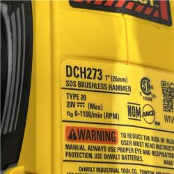 AS-IS DEWALT 20V MAX XR Cordless Brushless 1 in. SDS Plus L-Shape Rotary Hammer (Tool Only)