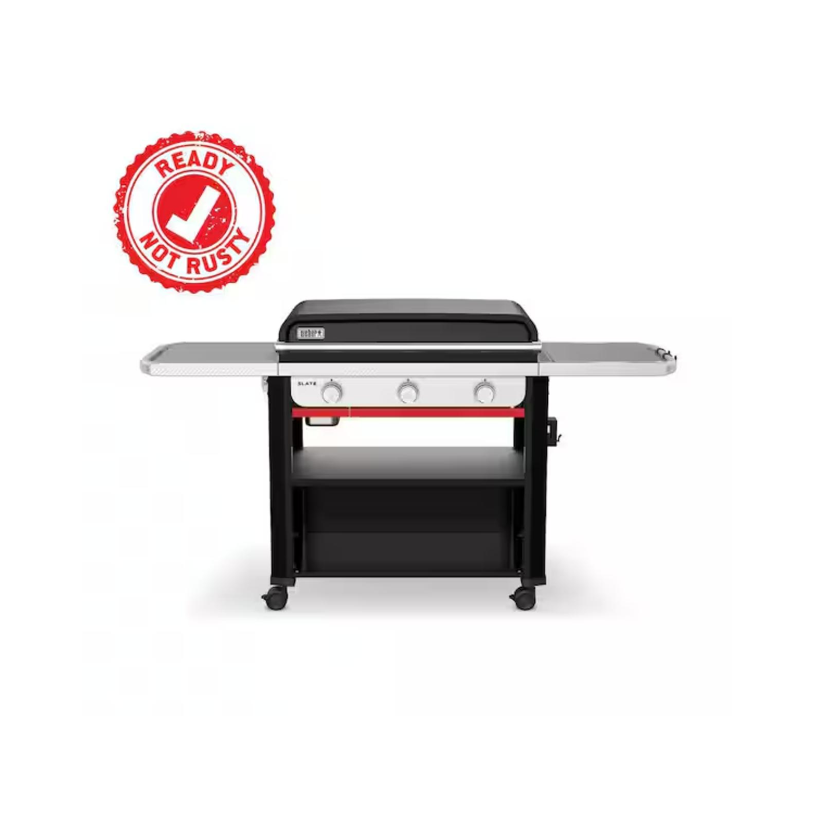 DALLAS LOCATION - Weber Slate Griddle 3-Burner Propane Gas 30 in. Flat Top Grill in Black