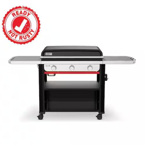 DALLAS LOCATION - Weber Slate Griddle 3-Burner Propane Gas 30 in. Flat Top Grill in Black