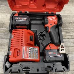 AS-IS Milwaukee FUEL SURGE 18V Lithium-Ion Brushless Cordless 1/4 in. Hex Impact Driver with (2) 5.0 Ah Battery and Charger