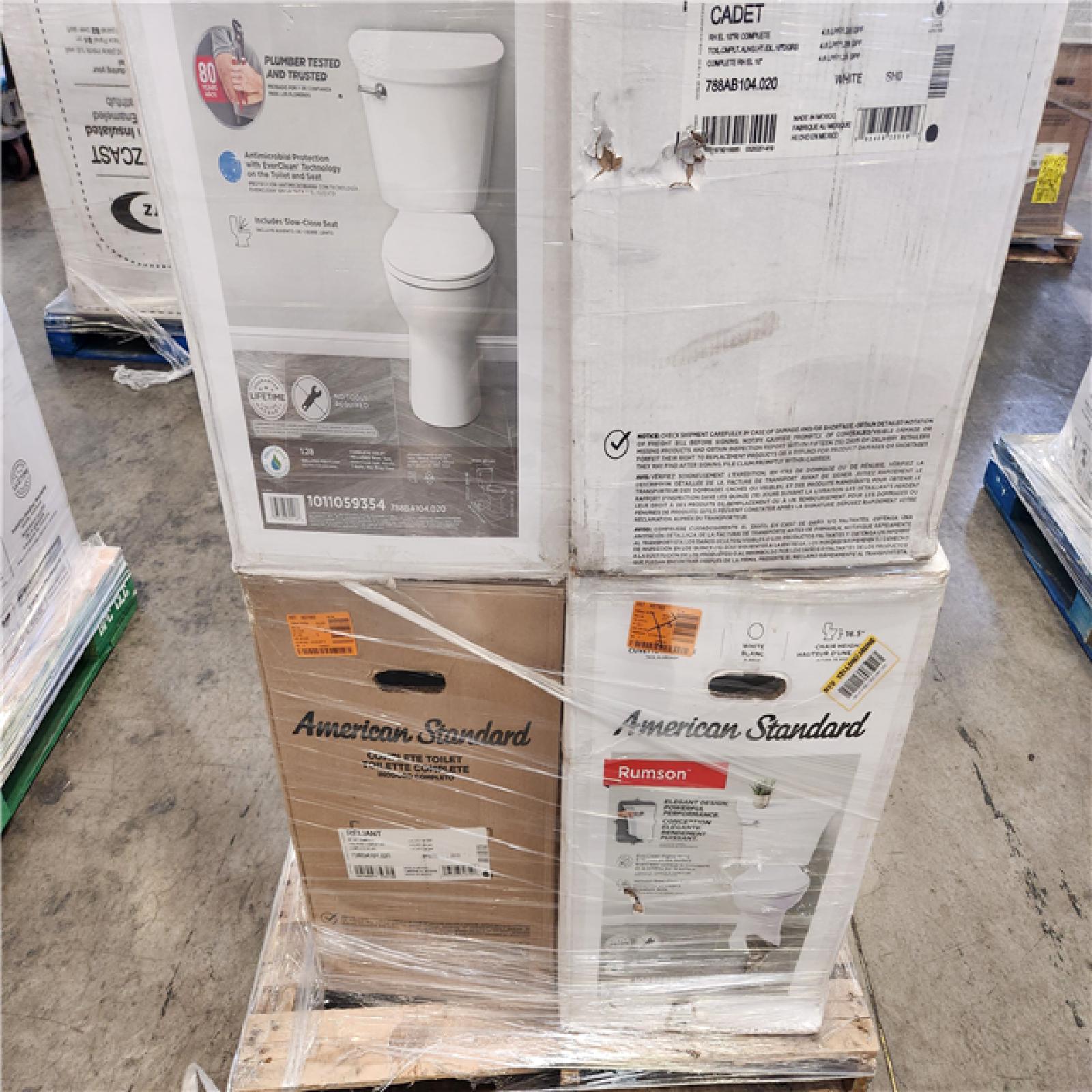 Phoenix AS-IS Mixed American Standard Toilet Pallet (6 Toilets)