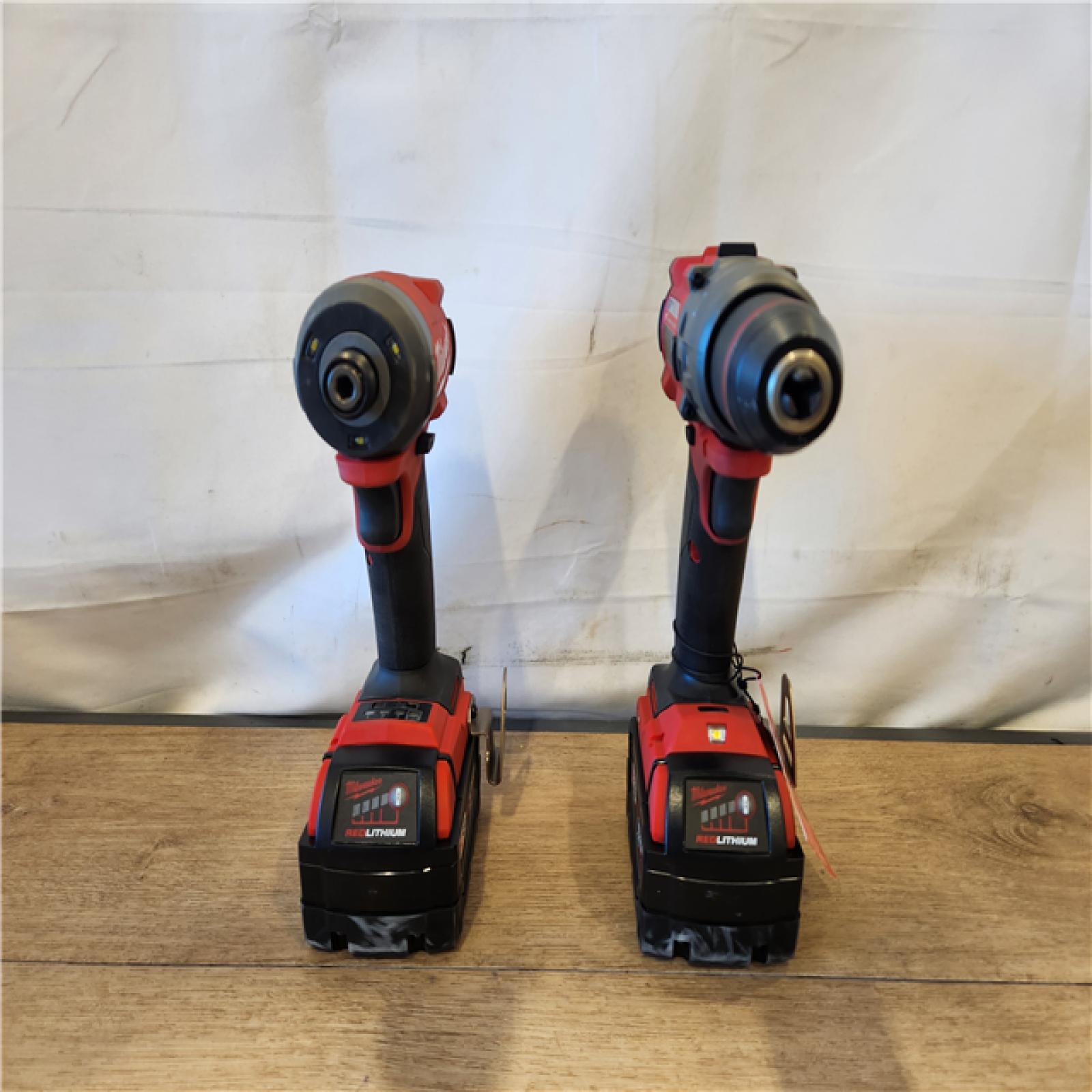 AS-IS- Milwaukee  FUEL 18V Lithium-Ion Brushless Cordless Hammer Drill and Impact Driver Combo Kit