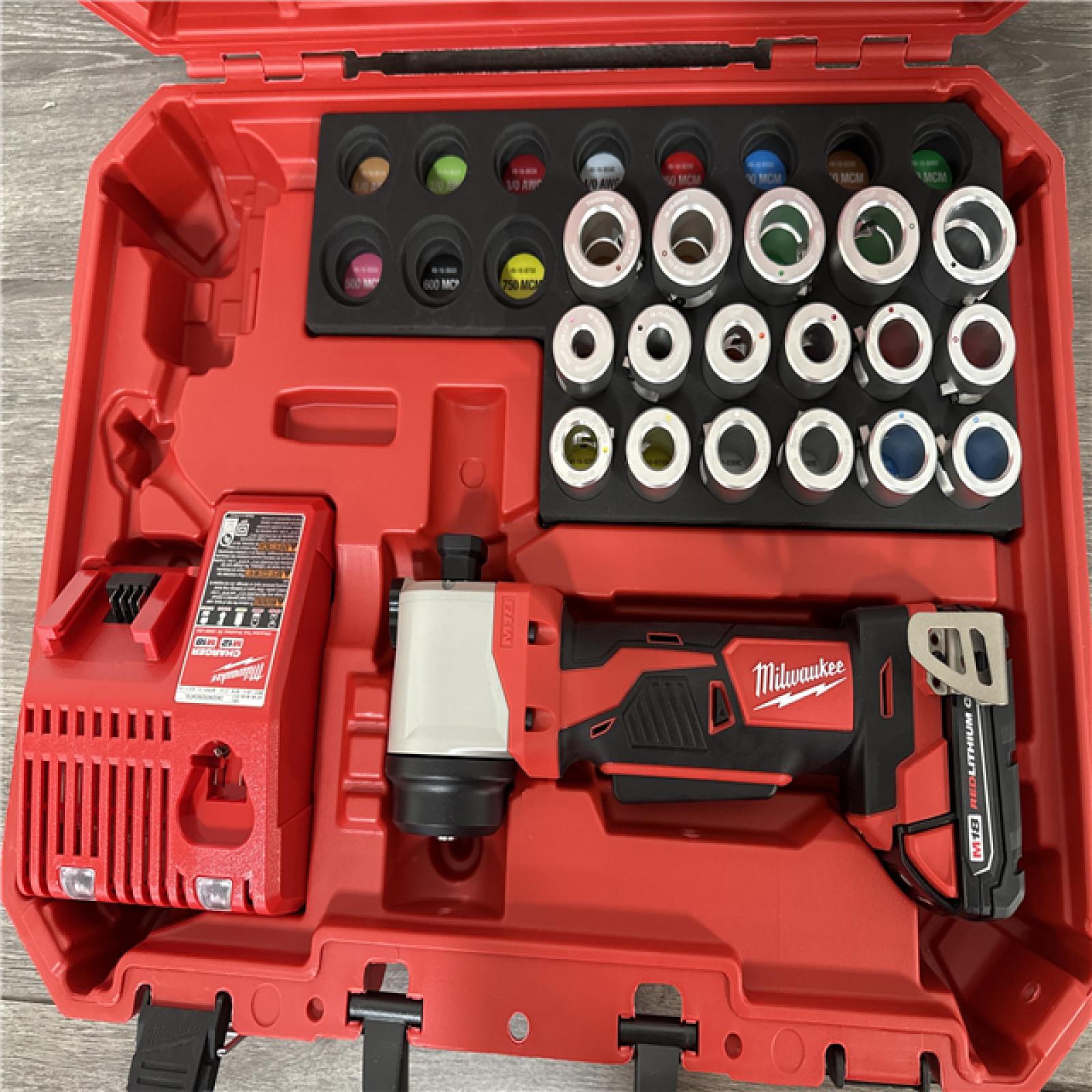California AS-IS Milwaukee M18 Cable Stripper Kit, Includes (1) Battery, Charger & Hard Case
