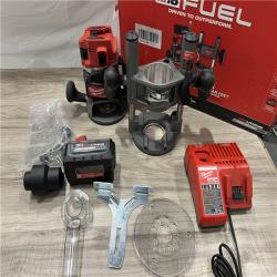 AS-IS Milwaukee M18 FUEL 18-Volt Lithium-Ion Cordless Brushless 1/2 in. Router Plunge Base Kit