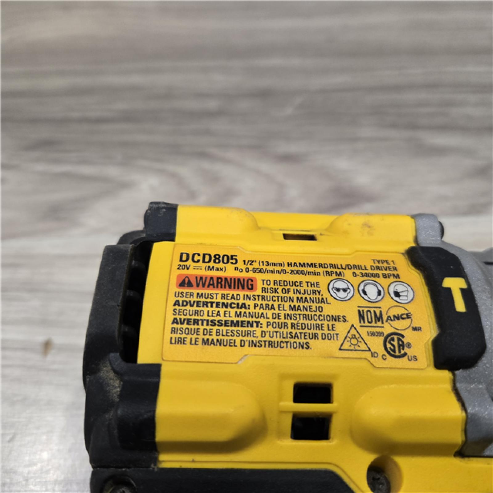 AS-IS DEWALT 20V Compact Cordless 1/2 in. Hammer Drill (Tool-Only)