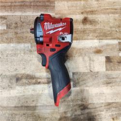 HOUSTON LOCATION - AS-IS (APPEARS LIKE NEW) Milwaukee FUEL 12V Li-Ion Brushless Cordless Stubby 3/8 in. Impact Wrench Kit