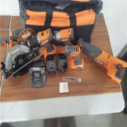 CALIFORNIA AS-IS RIDGID 18V 5-TOOL COMBO