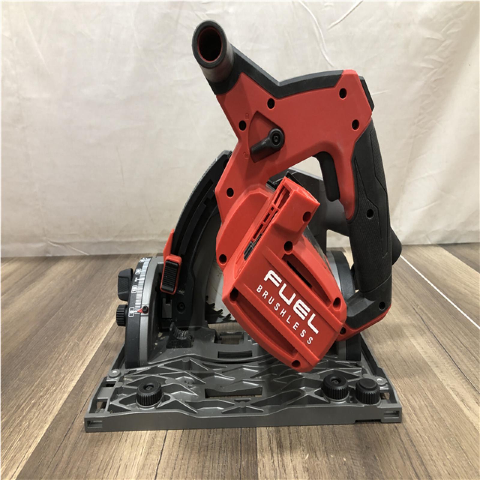 AS-IS Milwaukee FUEL 18V Lithium-Ion Cordless Brushless 6-1/2 in. Plunge Cut Track Saw (Tool-Only)