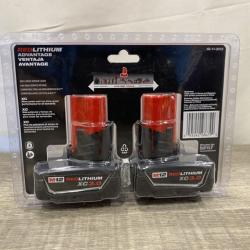 NEW - Milwaukee 12-Volt Lithium-Ion XC Extended Capacity 3.0 Ah Battery Pack (2-Pack)