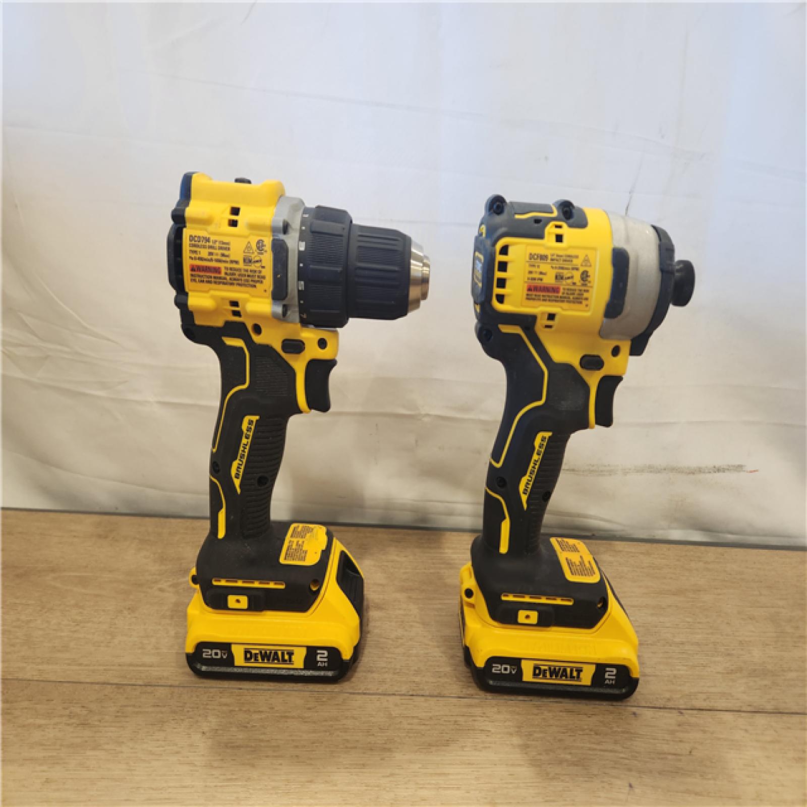 AS-IS- DEWALT ATOMIC 20-Volt MAX Lithium-Ion Cordless Combo (2-Tool) Kit