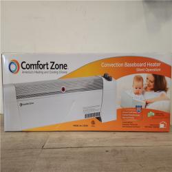 Phoenix Location NEW Comfort Zone 29 in. 1,500-Watt White Convection Baseboard Heater with Silent Operation Pallet (36 Total) (Sealed)