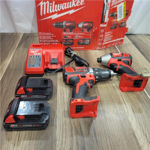 AS-IS Milwaukee M18 18V Cordless Brushed 2 Tool Drill/Driver and Impact Driver Kit