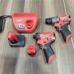 AS-IS Milwaukee V Brushless Hammer Drill and Impact Driver Combo Kit