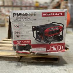 DALLAS LOCATION - AS-IS Powermate PM9400E 7500 Running Watt Electric Start Gasoline Powered Portable Generator 49 ST/CSA	