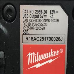 AS-IS Milwaukee 12-Volt Lithium-Ion Cordless Bluetooth Jobsite Speaker with PACKOUT Compatibility