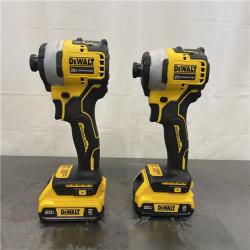 AS-IS-  DEWALT ATOMIC 20-Volt MAX Lithium-Ion Cordless Combo Kit (2-Tool) with (2) 2.0Ah Batteries, Charger and Bag