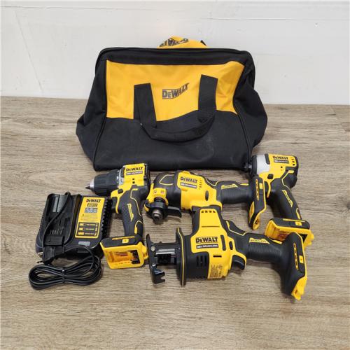 Phoenix Location NEW DEWALT ATOMIC 20V MAX Cordless Brushless 4 Tool Combo Kit with Charger (No Battery)