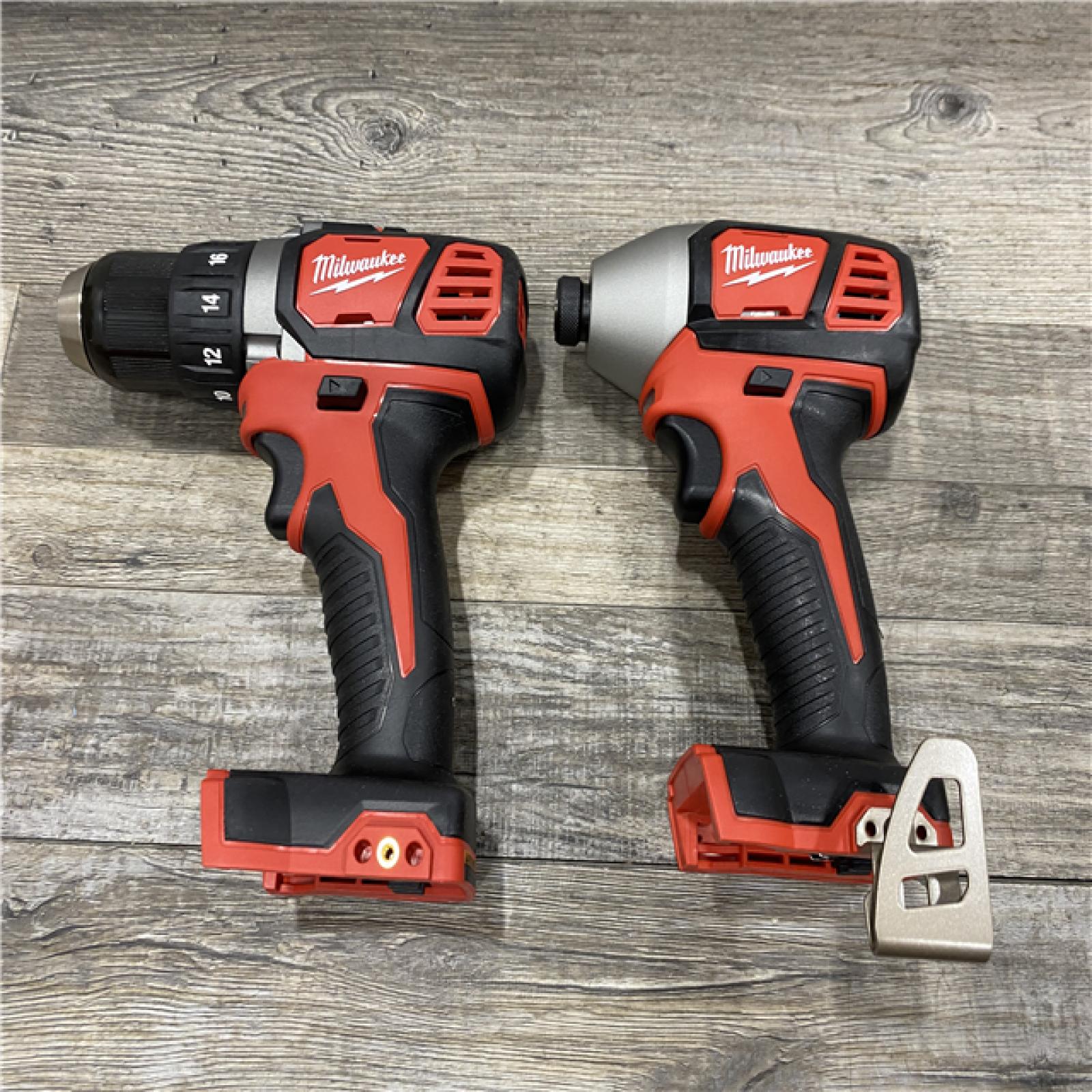 AS-IS Milwaukee 18V Lithium-Ion Cordless Drill Driver/Impact Driver Combo Kit