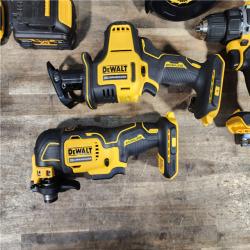 HOUSTON LOCATION - AS-IS (APPEARS LIKE NEW) DEWALT 20-Volt MAX Lithium-Ion Cordless 7-Tool Combo Kit with 2.0 Ah Battery, 5.0 Ah Battery and Charger