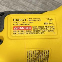 AS-IS DEWALT ATOMIC 20V MAX Cordless Brushless 4-1/2 in. Circular Saw (Tool Only)