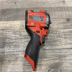 AS-IS Milwaukee FUEL 12V Li-Ion Brushless Cordless Stubby 3/8 in. Impact Wrench Kit