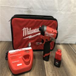 AS-IS Milwaukee FUEL 12V Lithium-Ion Brushless Cordless 1/4 in. Hex Impact Driver Kit