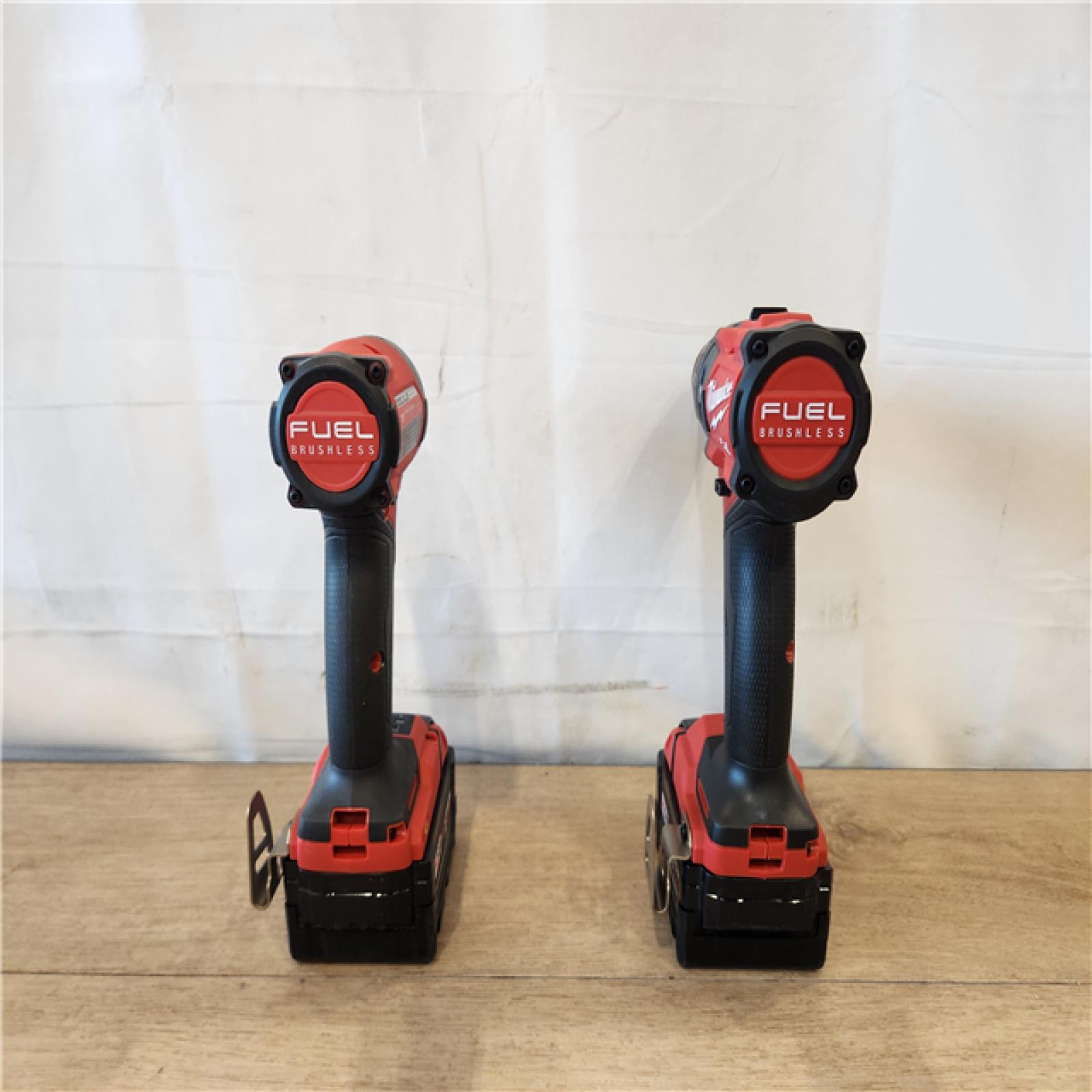 AS-IS- Milwaukee FUEL 18V Lithium-Ion Brushless Cordless Hammer Drill and Impact Driver Combo Kit