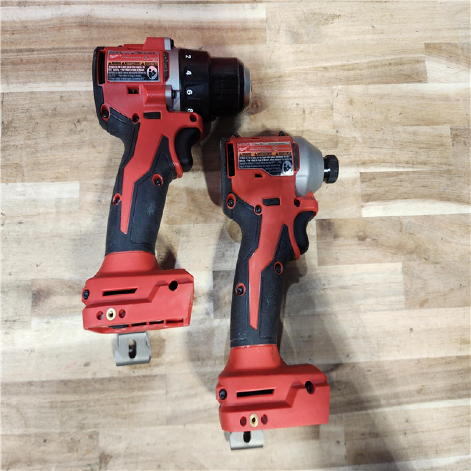 HOUSTON LOCATION - AS-IS Milwaukee M18 18V Lithium-Ion Brushless Cordless Compact Drill/Impact Combo Kit