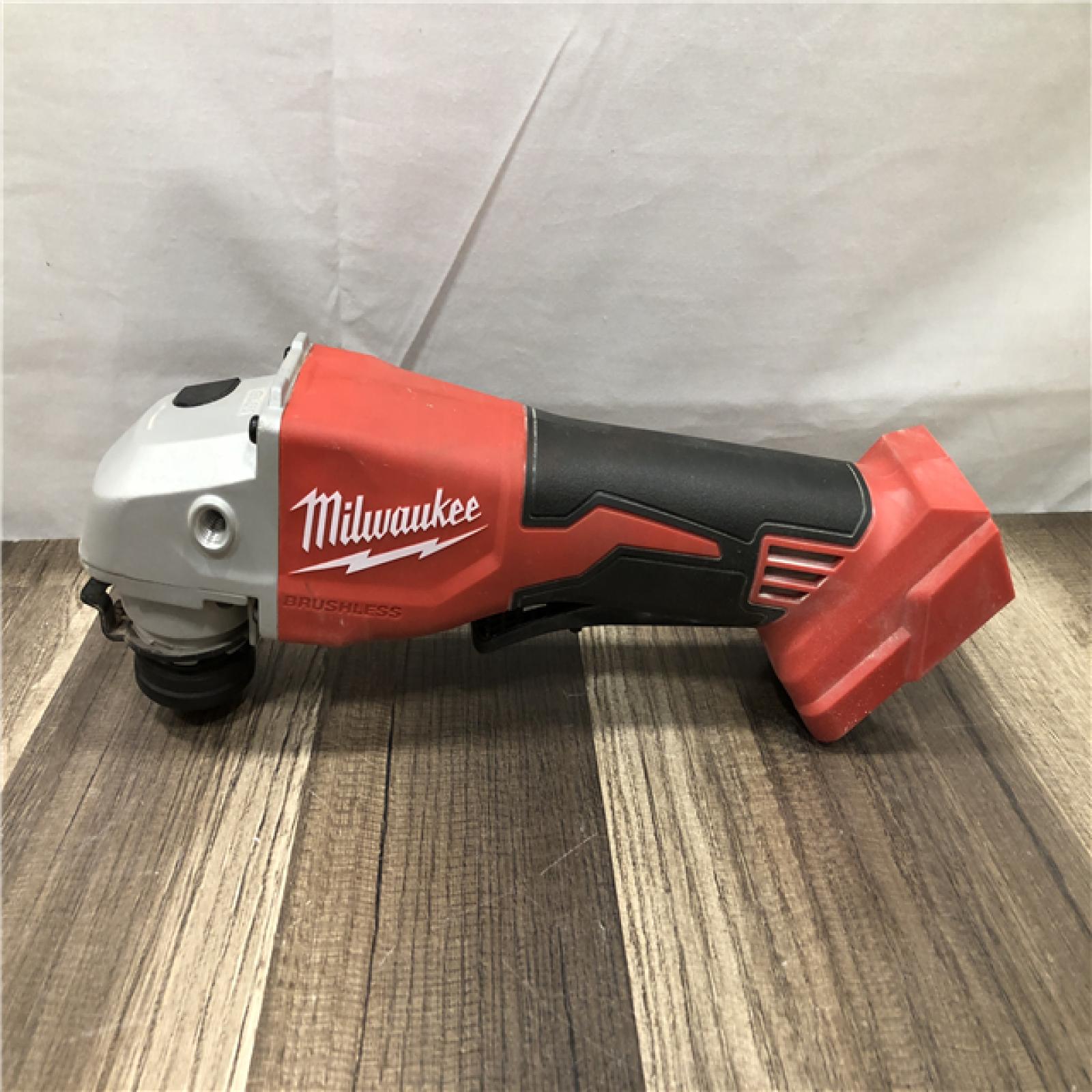 AS-IS Milwaukee 18V Lithium-Ion Brushless Cordless 4-1/2 in./5 in. Grinder w/Paddle Switch (Tool-Only)