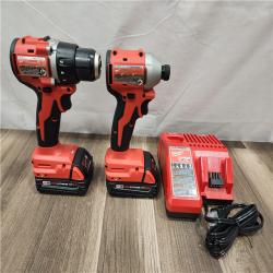 AS-IS- Milwaukee M18 Compact Brushless 2-Tool Combo Kit