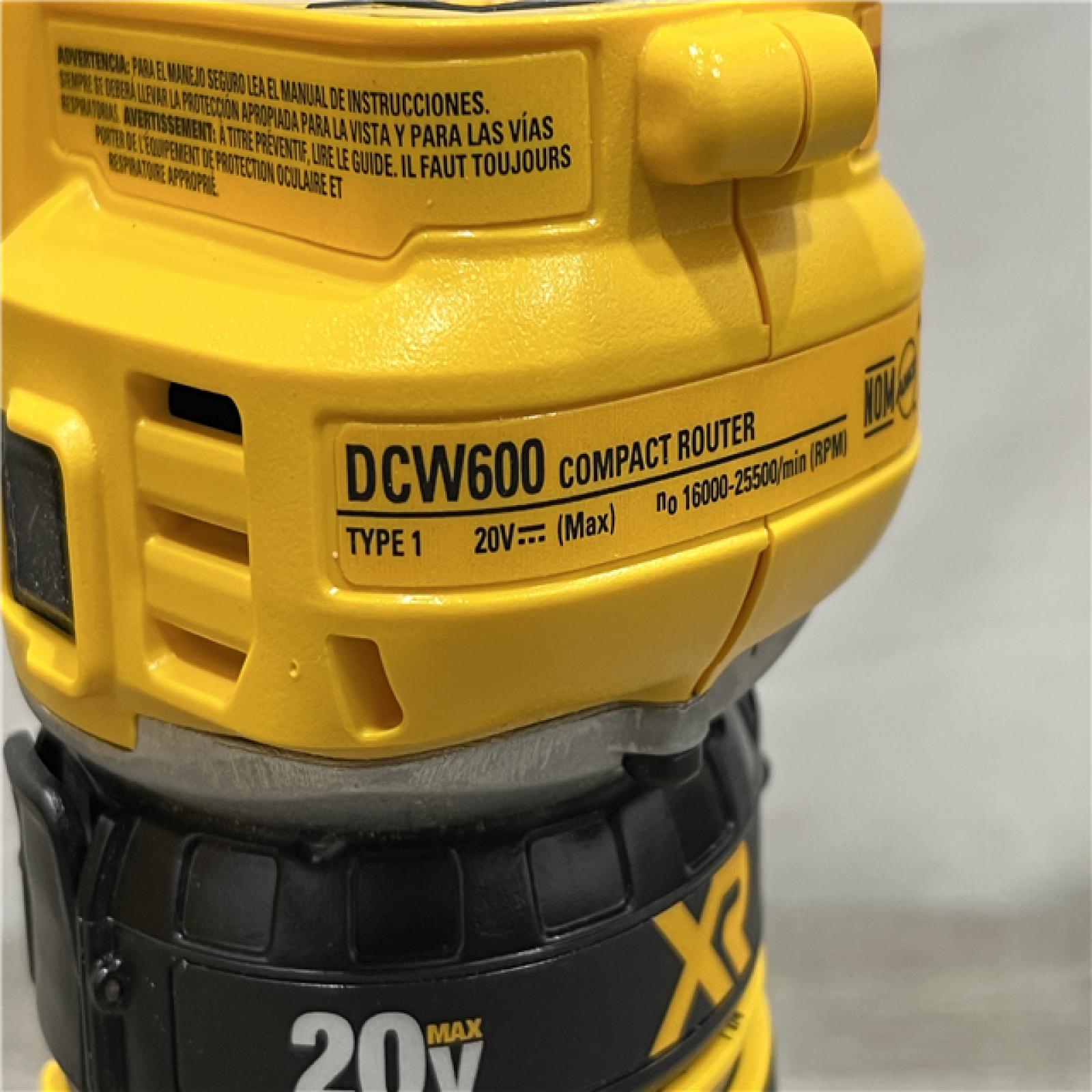 AS-IS DEWALT 20V MAX XR Cordless Brushless Fixed Base Compact Router (Tool Only)