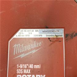 AS-IS Milwaukee 1-9/16 in. SDS-Max Rotary Hammer