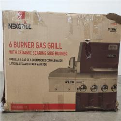 Phoenix Location NEW Nexgrill Deluxe 6-Burner Propane Gas Grill in Mocha with Ceramic Searing Side Burner 720-0896E