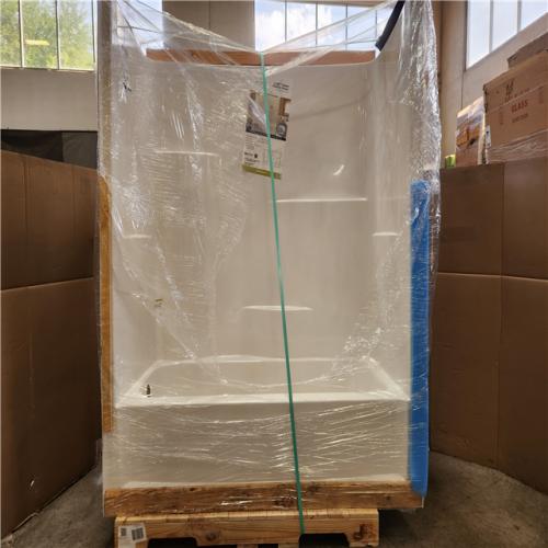 Phoenix LIKE NEW Aquatic Everyday Acrylx 60 in. x 30 in. x 72 in. Rectangular Tub Shower Combo Unit with Left Drain in White