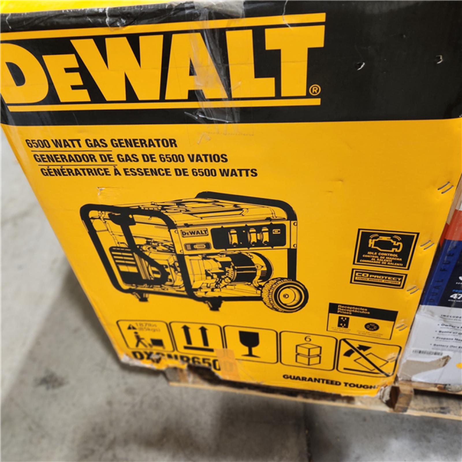 Dallas Location - As-Is Dewalt DXGNR6500 6500 Watt 389cc Portable Gas Generator