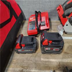 HOUSTON LOCATION - AS-IS M18 18V Lithium-Ion Cordless Combo Kit (5-Tool) with (1) 3.0Ah and (1) 1.5Ah Battery, (1) Charger, (1) Tool Bag